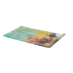 Assiette à dessert rectangulaire design épices^Gifi Hot