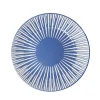 Assiette à dessert Rio en faïence bleu et blanc Ø19cm^Gifi New