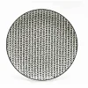 Assiette à dessert ronde blanche à motif chevron noir^Gifi Clearance