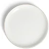 Assiette à dessert ronde blanc et doré Ø19cm porcelaine^Gifi Sale