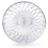 Assiette à dessert ronde fleur géométrique verre transparent^Gifi Outlet