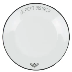 Assiette à dessert ronde Le petit bistrot^Gifi Clearance
