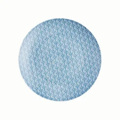 Assiette à dessert ronde motif géométrique 4 couleurs x4^Gifi Sale