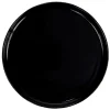 Assiette à dessert ronde Nordic porcelaine noir^Gifi Discount