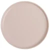 Assiette à dessert ronde Nordic porcelaine rose^Gifi Clearance