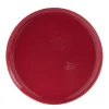 Assiette à dessert ronde Oslo rouge^Gifi