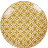 Assiette à dessert ronde rétro jaune moutarde Dolce Vita^Gifi Discount