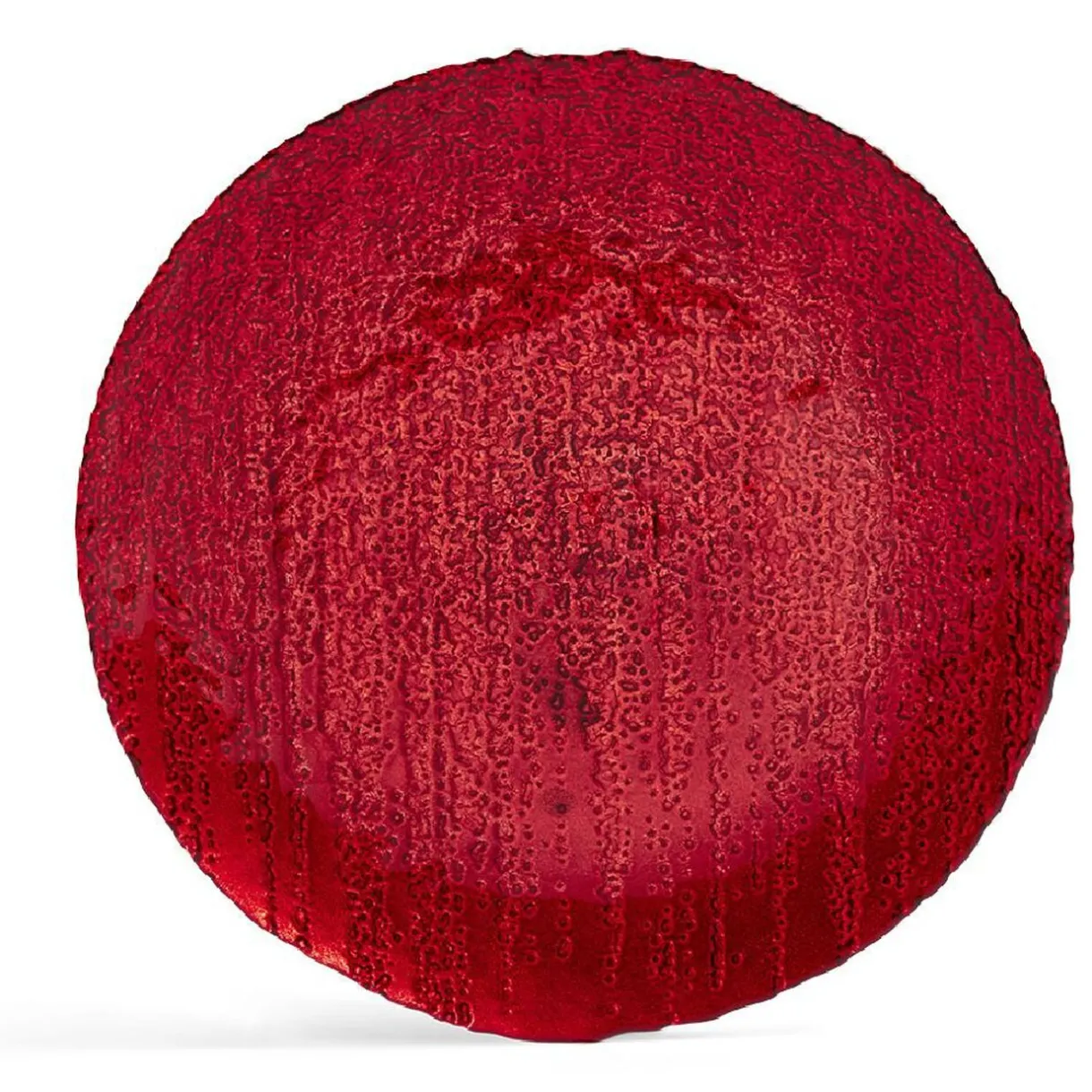 Assiette à dessert ronde rouge Ø21cm verre^Gifi Online