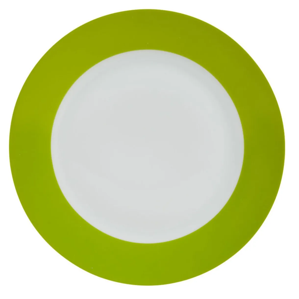 Assiette à dessert ronde verte et blanche^Gifi Sale