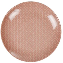 Assiette à dessert rose zebrée collection Crazy^Gifi Outlet