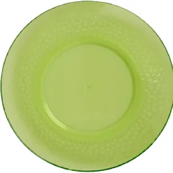 Assiette à dessert verte martelé x4^Gifi Clearance