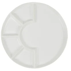 Assiette à fondue barbecue blanche^Gifi Outlet