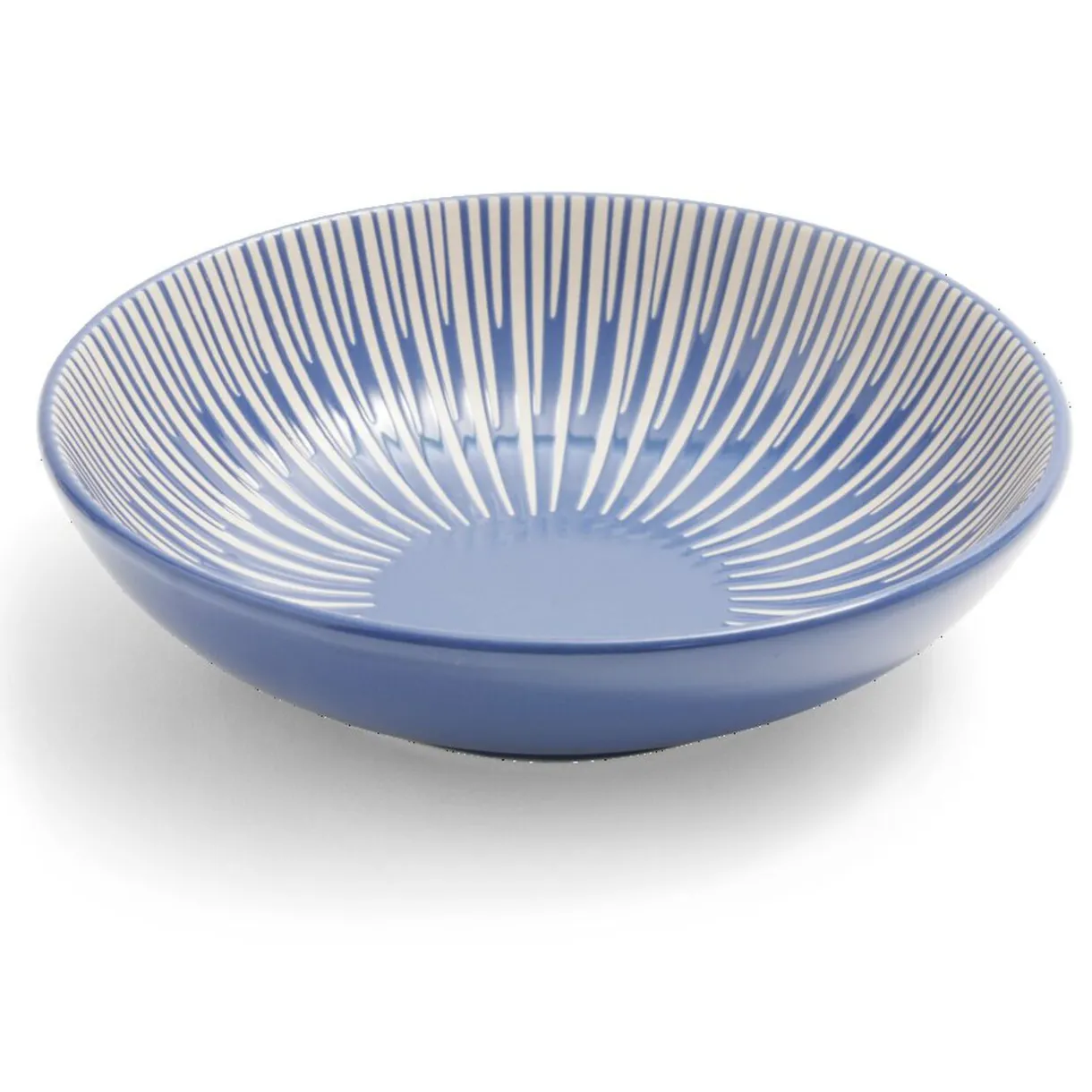 Assiette à soupe Rio faïence bleue et blanche Ø20cm^Gifi Sale