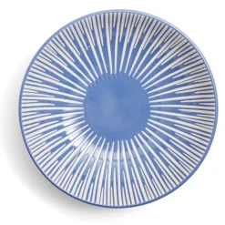 Assiette à soupe Rio faïence bleue et blanche Ø20cm^Gifi Sale