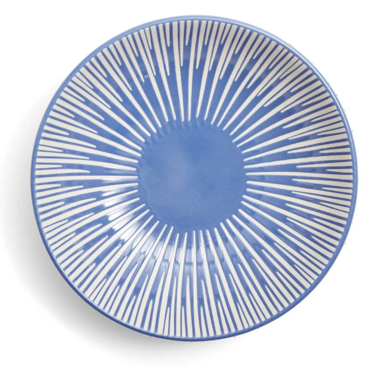 Assiette à soupe Rio faïence bleue et blanche Ø20cm^Gifi Sale
