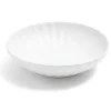 Assiette à soupe Venise rebord ondulé faïence blanc Ø20cm^Gifi Online