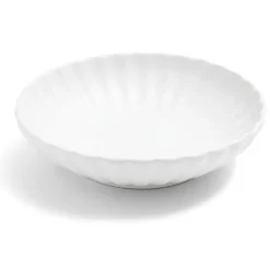 Assiette à soupe Venise rebord ondulé faïence blanc Ø20cm^Gifi Online