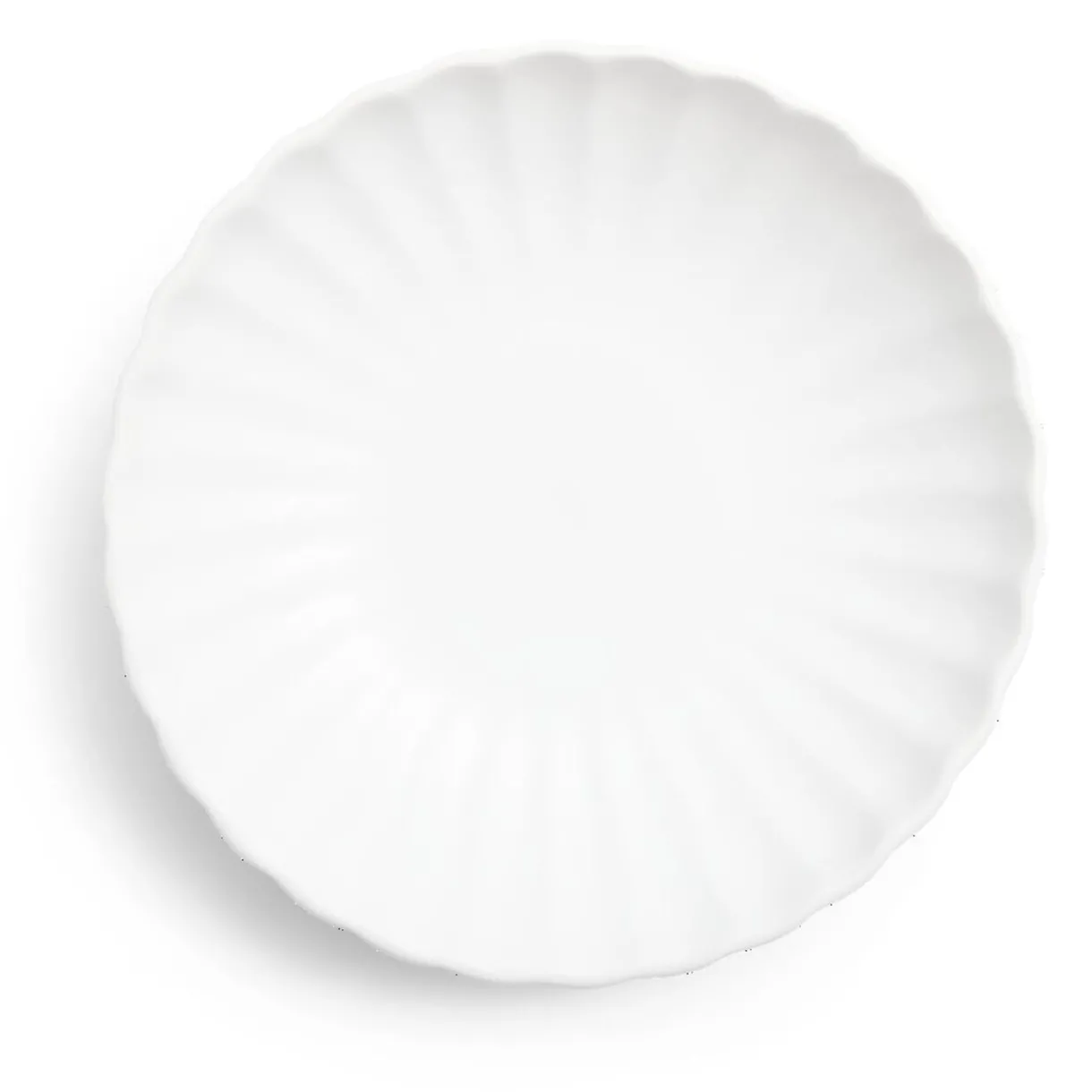 Assiette à soupe Venise rebord ondulé faïence blanc Ø20cm^Gifi Online