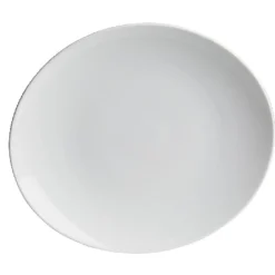 Assiette à steak ronde blanche unie^Gifi Online