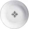 Assiette creuse blanche carreau de ciment motif flocon^Gifi New