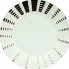 Assiette creuse blanche décor aile marron^Gifi