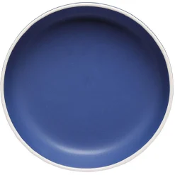 Assiette creuse en faïence bleu avec liseré blanc^Gifi Best