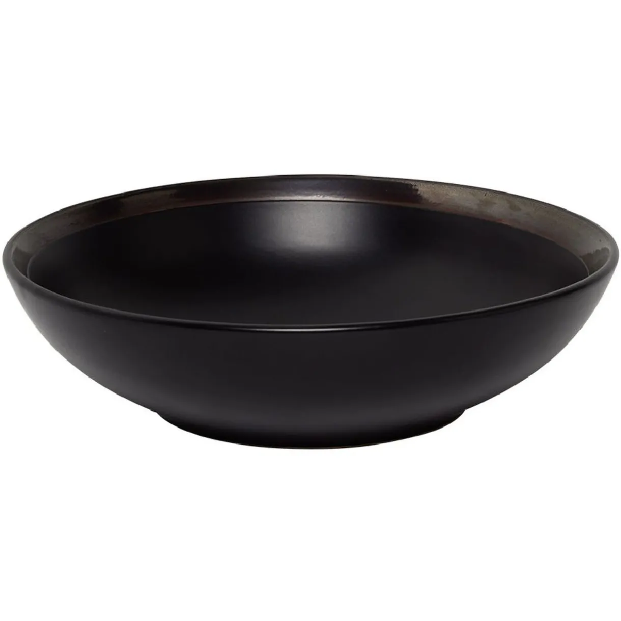 Assiette creuse en faïence avec liseré doré^Gifi