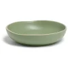 Assiette creuse en faïence vert Ø20xH4cm^Gifi Hot