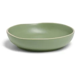 Assiette creuse en faïence vert Ø20xH4cm^Gifi Hot
