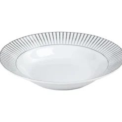 Assiette creuse en porcelaine motif argenté^Gifi Best