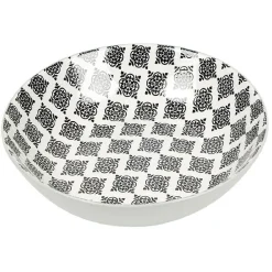 Assiette creuse en porcelaine motif intérieur et extérieur coloré^Gifi Best