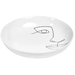 Assiette creuse en porcelaine blanche^Gifi