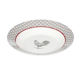 Assiette creuse esprit campagne design poule ø21 cm^Gifi Online