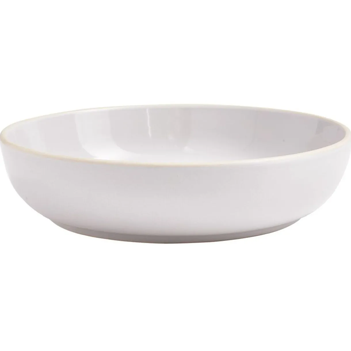 Assiette creuse faïence gris avec liseré crème^Gifi Sale