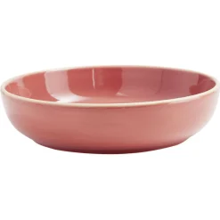 Assiette creuse faïence Terracotta avec liseré crème^Gifi New