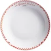Assiette creuse Le grand bistrot contour damier rouge blanc^Gifi Best