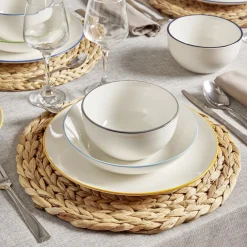 Assiette creuse porcelaine blanc Ø20cm^Gifi Outlet