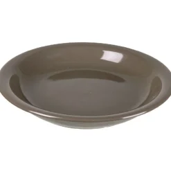 Assiette creuse ronde taupe^Gifi Hot