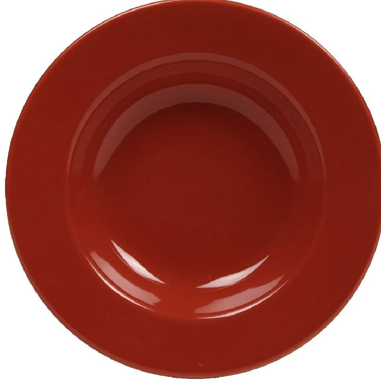 Assiette creuse rouge^Gifi Hot