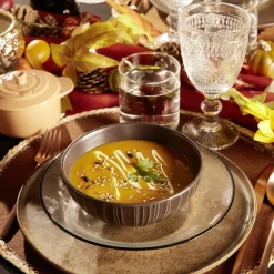 Assiette creuse verre transparent liseré noir Ø23cm^Gifi New