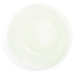 Assiette creuse verre vert transparent liseré blanc Ø23cm^Gifi Sale