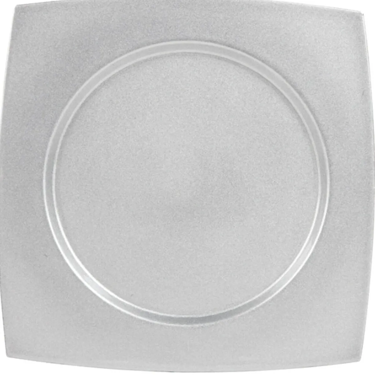 Assiette de présentation argentée^Gifi Best