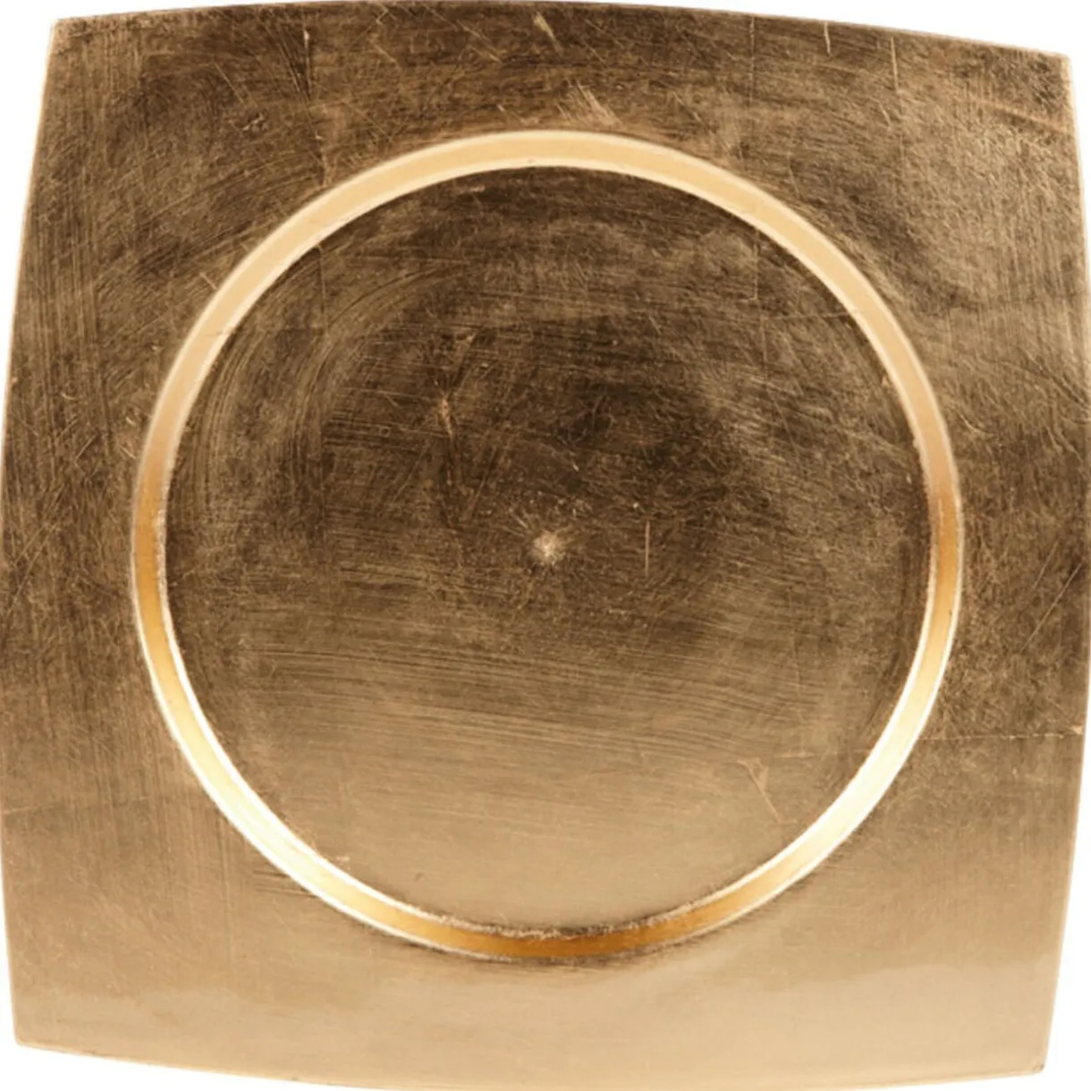 Assiette de présentation dorée^Gifi Discount