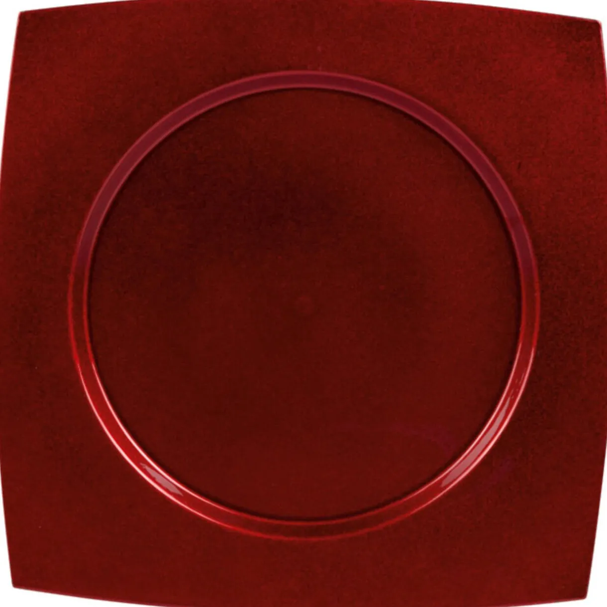 Assiette de présentation rouge^Gifi Best