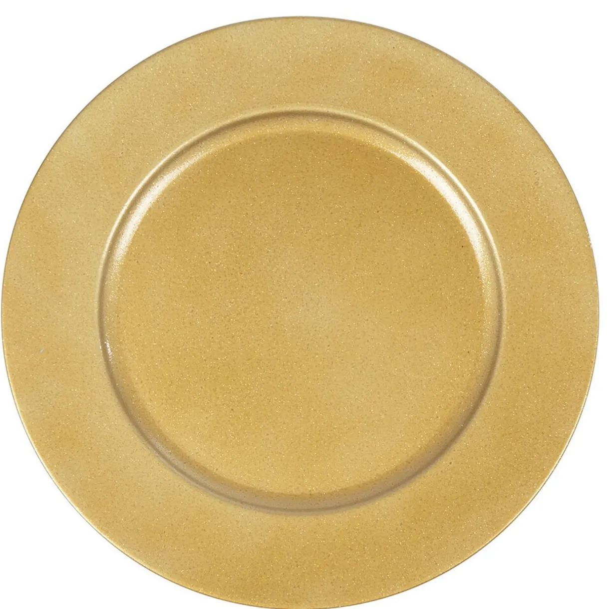 Assiette de présentation ronde dorée^Gifi Outlet