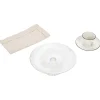 Assiette de présentation sur pied verre transparent Ø19,7xH8cm^Gifi Outlet