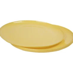 Assiette en plastique couleur unie x 4^Gifi