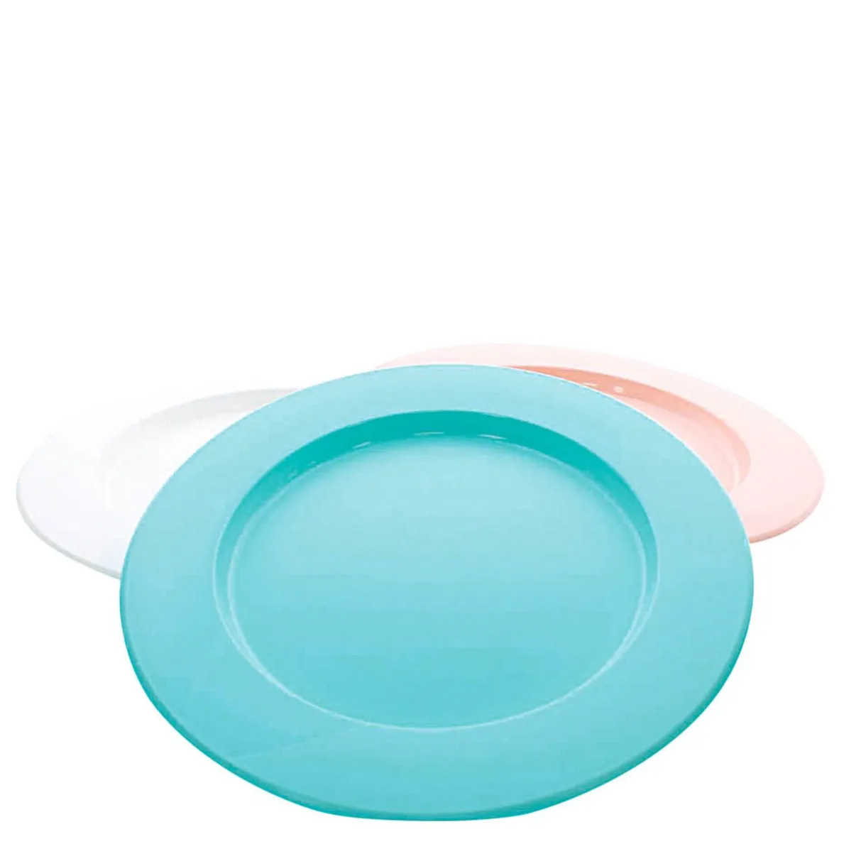 Assiette plastique coloré Ø 24 cm^Gifi Outlet