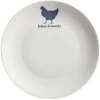 Assiette plate beige motif poule^Gifi Clearance