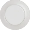 Assiette plate blanche bordure brillante^Gifi Online